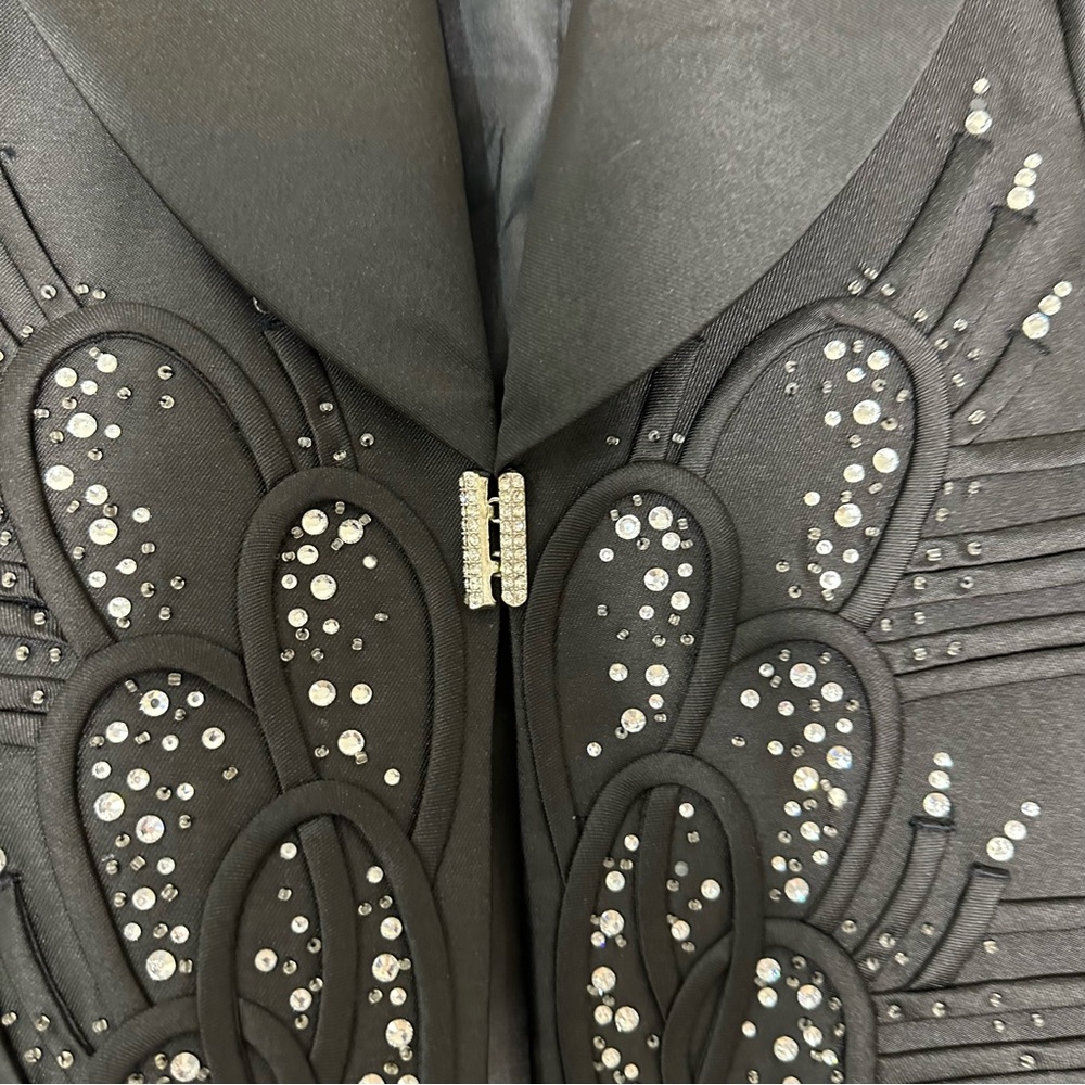 Moshita black embellished blazer jacket - Picture 10 of 14